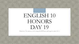 English 10 Honors day 19