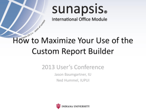 How to Maximize Your Use of the Custom Report Builder