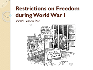 WWI primary document ppt