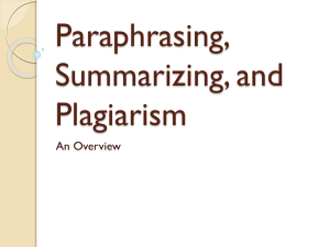 paraphrasing-and-plagiarism - Academics