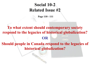 Social 10-1 Related Issue #2