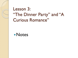 dinner party notes