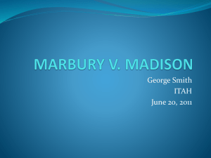 MARBURY V. MADISON - Digital Chalkboard
