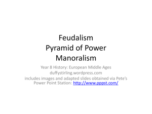 Feudalism (2) power point.