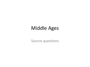 Middle Ages source questions