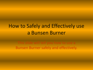 How to Safely and Effectively use a Bunsen Burner - mySchool-Yr7