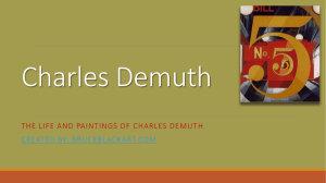 Charles Demuth PowerPoint