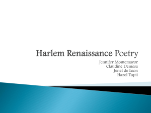 Harlem Renaissance - MHS AP Literature 2013
