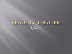 Readers` Theater Lesson: Voice