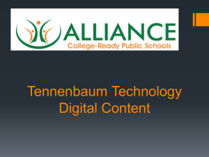 Digital Content - Alliance Tennenbaum Family Technology