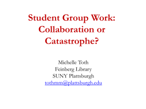 Student Group Work - Faculty Web Sites
