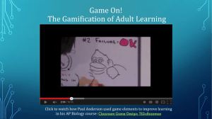 Gamification Overview PPT