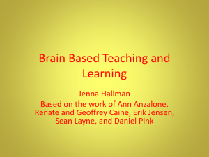 Brain Based Teaching and Learning