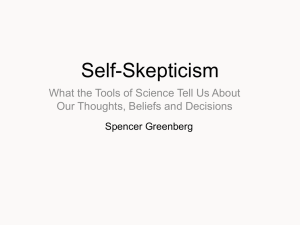 Self-Skepticism Talk Slides