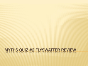 Non-myths quiz flyswatter review