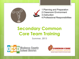 Secondary Common Core Power Point with Charlotte Final