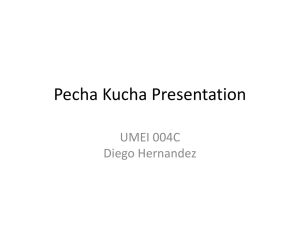 Pecha Kucha presentation guidelines