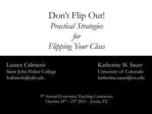 Don`t Flip Out_Practical Strategies for Flipping Your Class_Calimeris