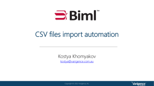 CSV files import automation