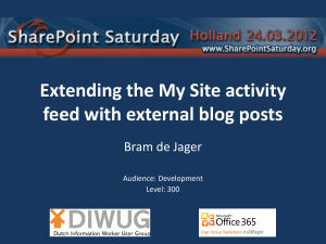 Extending the Activity Feed - Bram de Jager`s SharePoint blog
