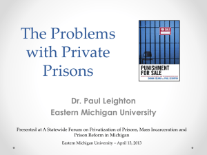 Private prison presentation