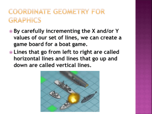 Coordinate Geometry for Graphics