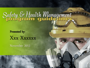 Managing Safety and Health Powerpoint
