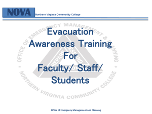 Evacuation - Northern Virginia Community College