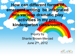 How can different forms of emergent writing be integrated into