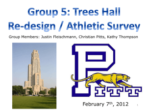 PowerPoint for Proposal - University of Pittsburgh