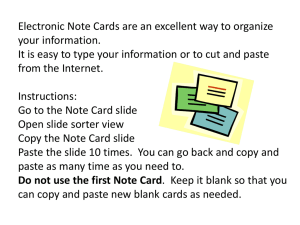 Electronic Note Cards - Collier County Public Schools