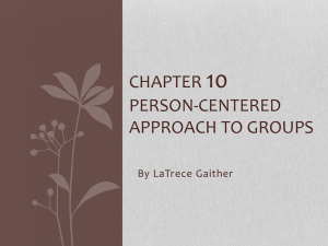 Chapter 10 Person-Centered Approach to Groups