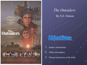 The Outsiders Intro. PPT File