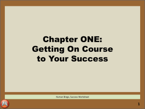 2. CH1-Getting On Course to Your Success