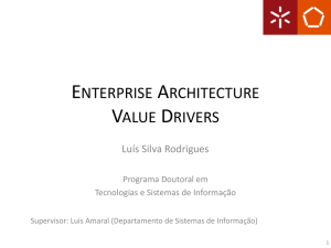 Enterprise Architecture Value Drivers