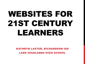140422 - Websites for 21st Century Learners