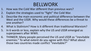 Intro to Cold War