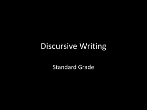 Discursive Writing