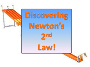 Discovering Newton`s 2nd Law of Motion