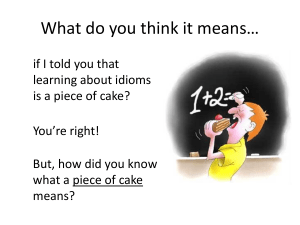 PowerPoint Idioms