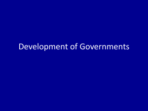 History of Governments