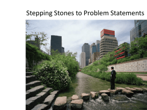 Stepping Stones to Problem Statements Presentation