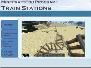 MinecraftEDU.Train Stations
