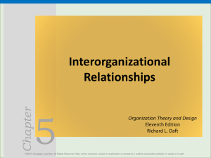 Interorganizational relationships