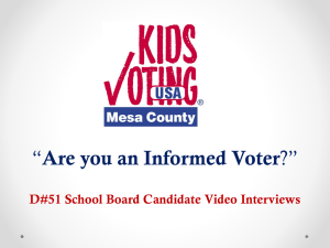 Kids Voting Mesa County - Grand Junction High School