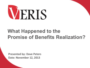 What Happened to the Promise of Benefits Realization