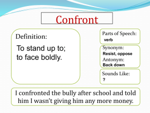 Vocabulary - Mrs. Bennett