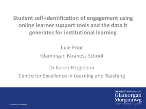 Student self-identification of engagement: using online support tools