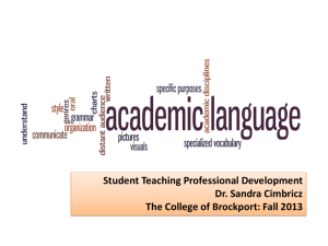 What is Academic Language?