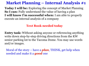 1 - Internal Analysis